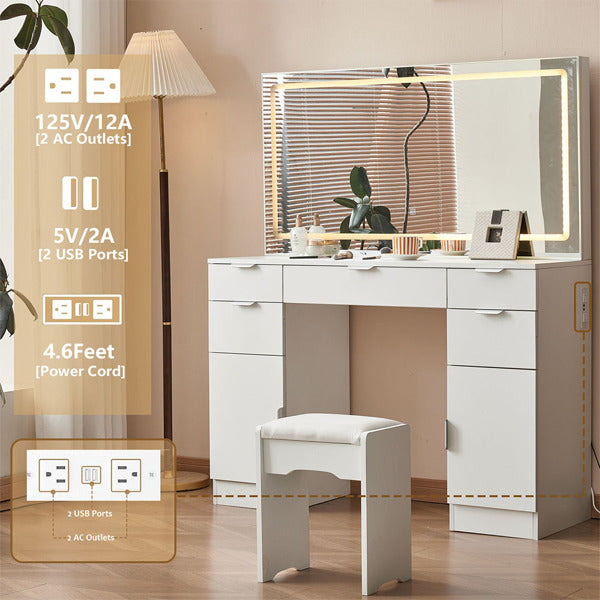 Haven And Hue | LED Mirror Vanity Dressing Table