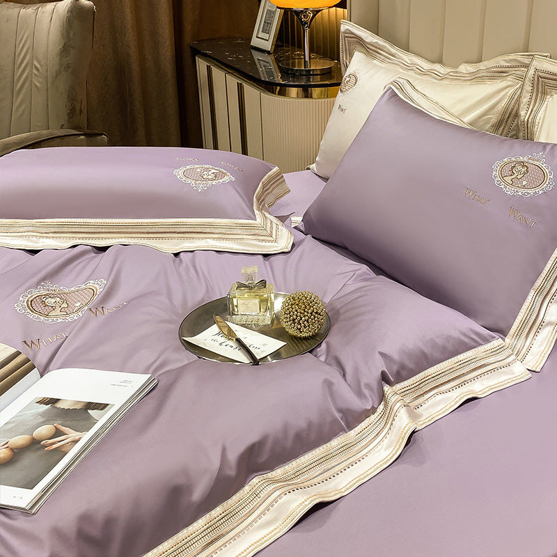 Haven And Hue | Plain Cotton Satin Quilt Cover
