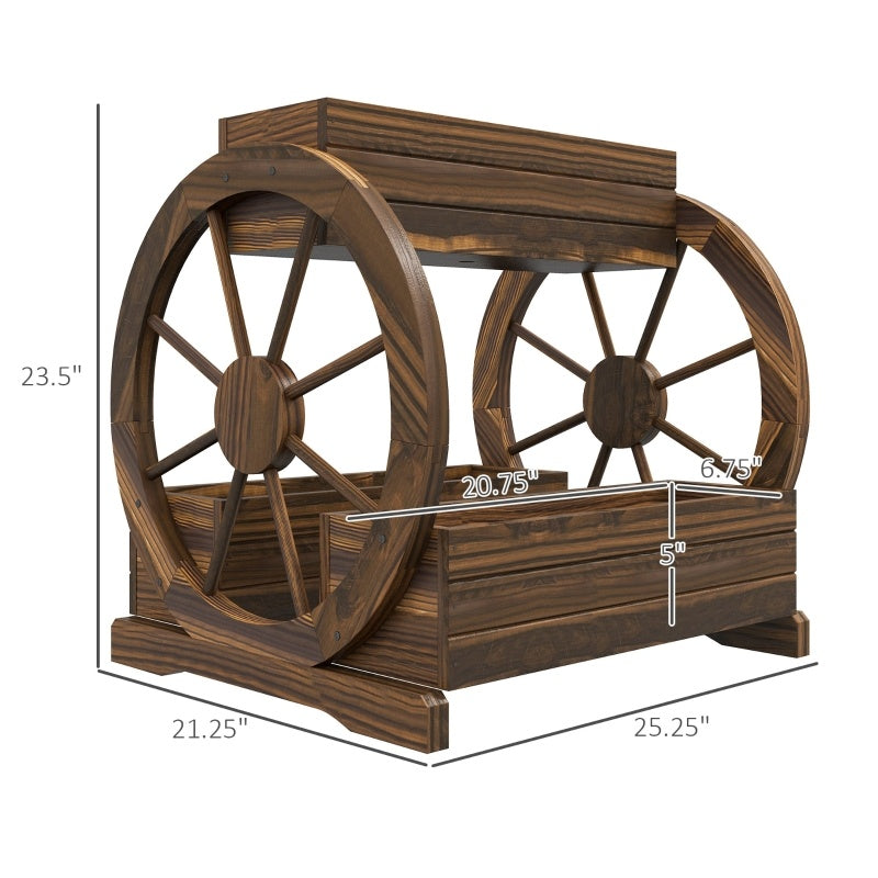 Haven And Hue | Wooden Wagon Garden Planter Box
