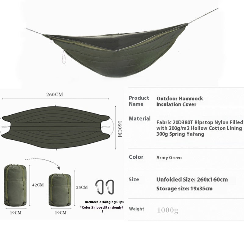 Outdoor Camping Thickened Hammock Cozy Autumn And Winter Windproof And Cold Protection
