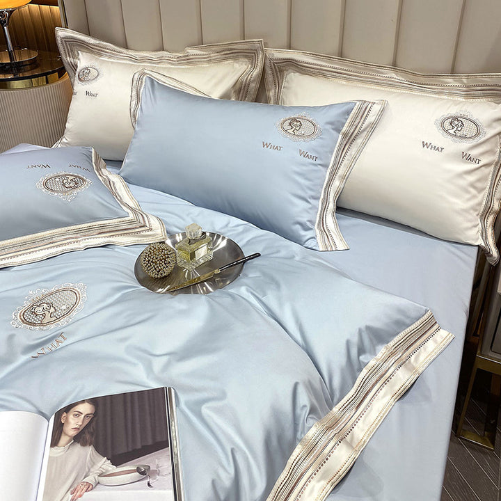 Haven And Hue | Plain Cotton Satin Quilt Cover