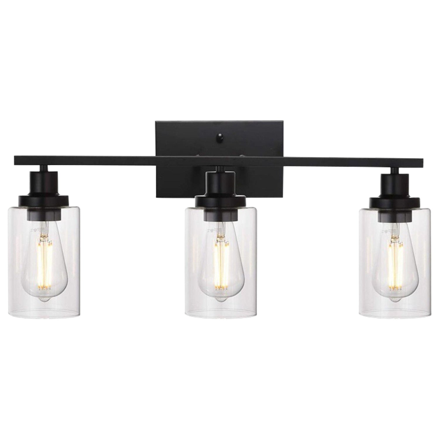 Haven And Hue | 3-Light Clear Glass Wall Sconce