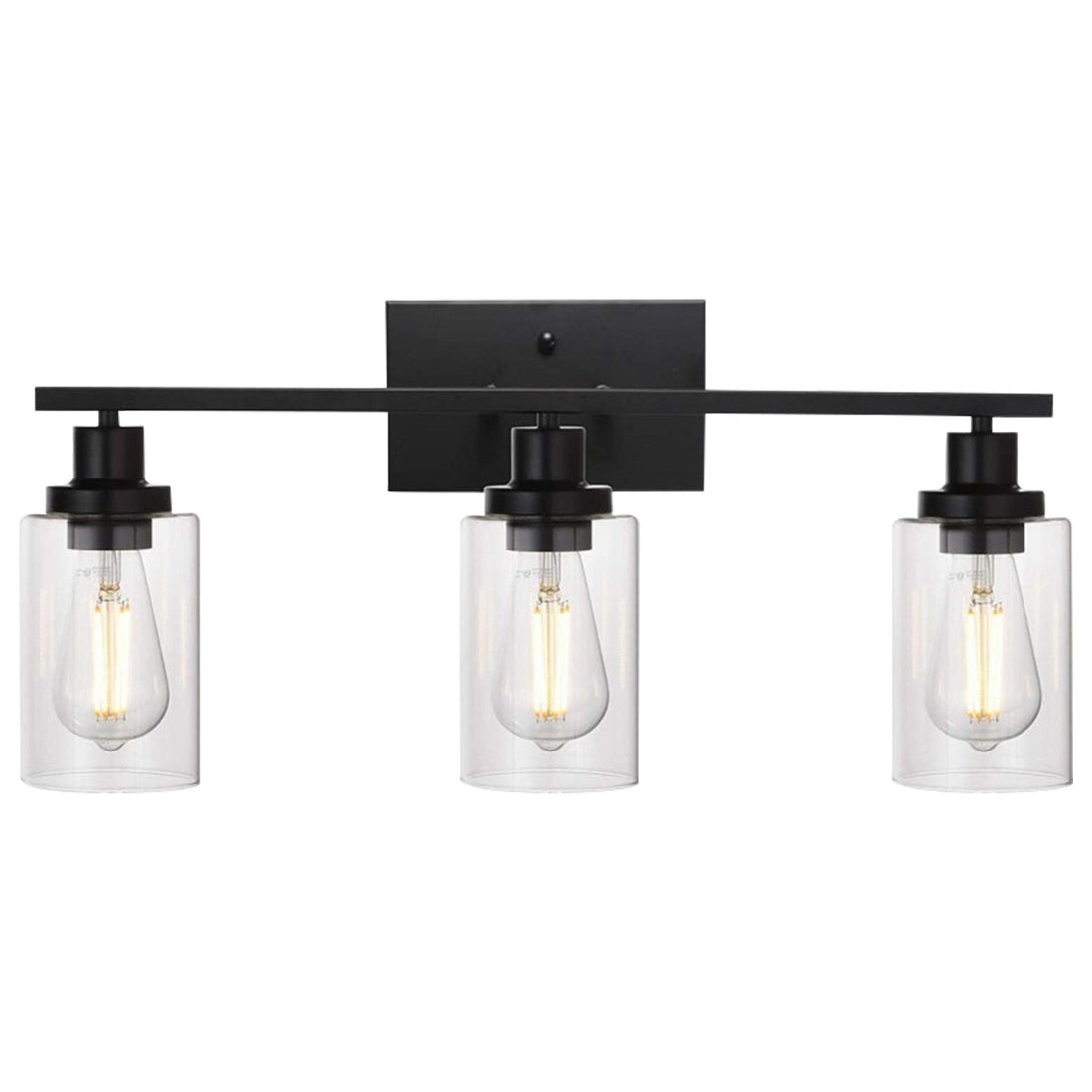 Haven And Hue | 3-Light Clear Glass Wall Sconce