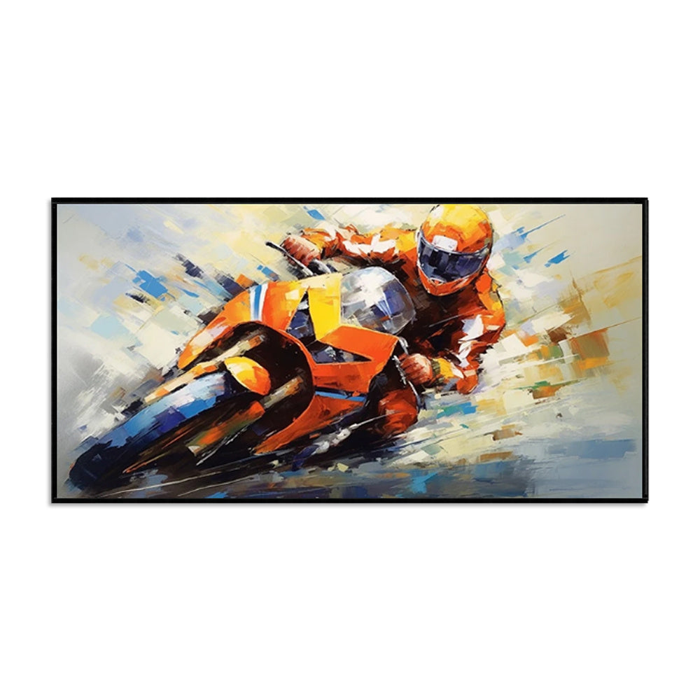 Haven And Hue | Motorcycle Canvas Wall Art Print