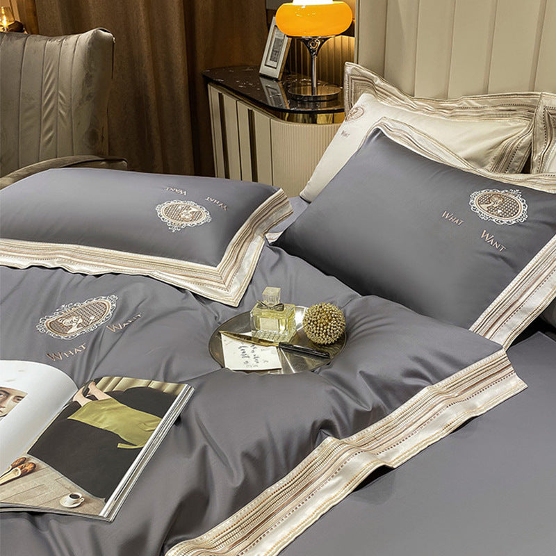 Haven And Hue | Plain Cotton Satin Quilt Cover